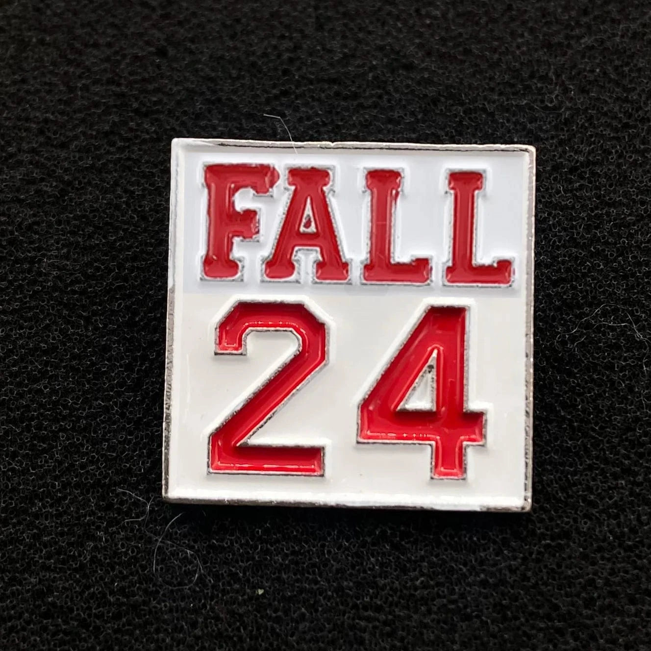 pin / Red words on White Greek Sorority Delta Aka Green And Pink Spring 25 Brooch Pin Zeta Square Red And White FALL 24 Lapel Pin Jewellery Brooches