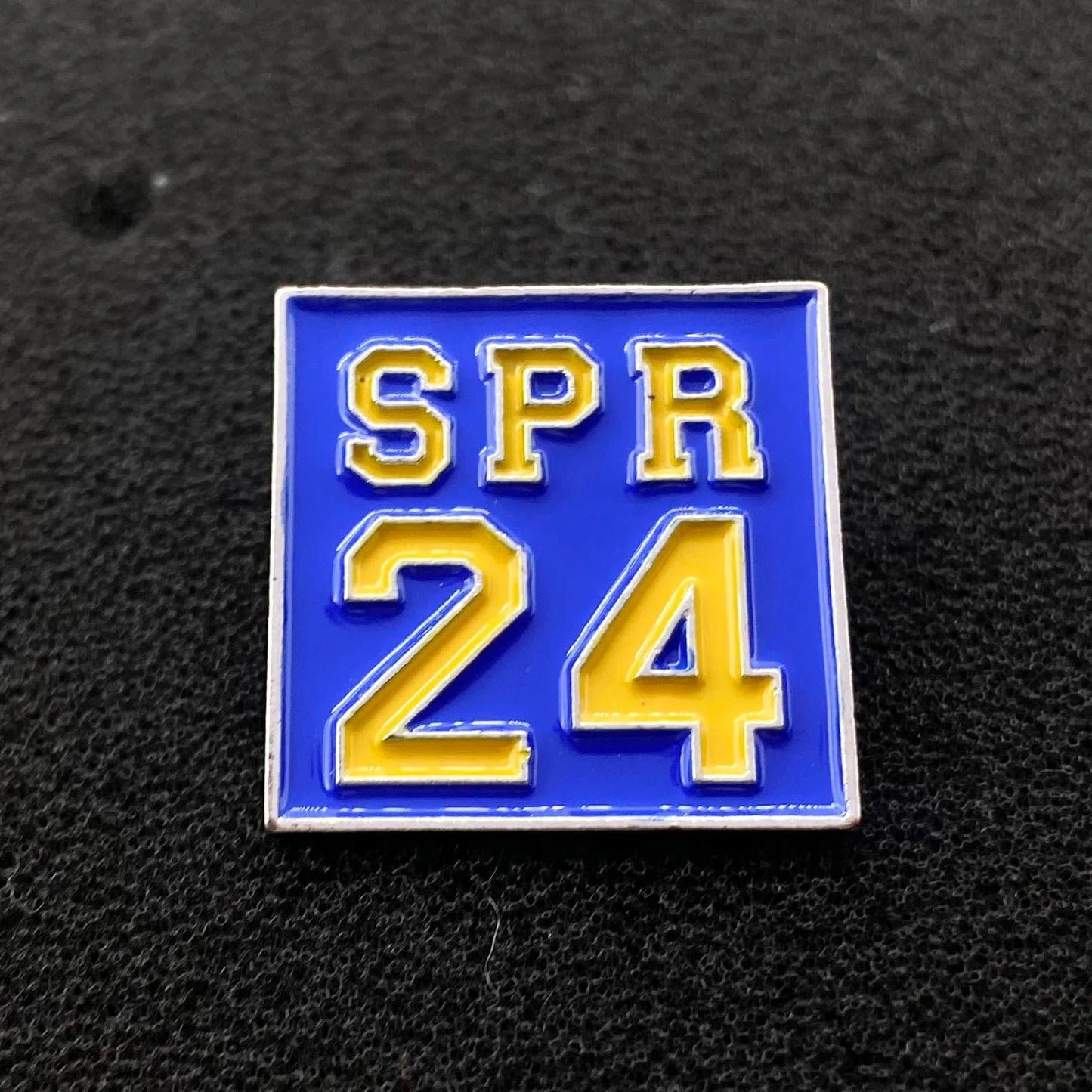 pin / yellow words on blue Greek Sorority Colorful SPR 24 Spring Enamel Brooches Pins Brooches Jewelry Brooch Lapel Pin Women's Jewelry