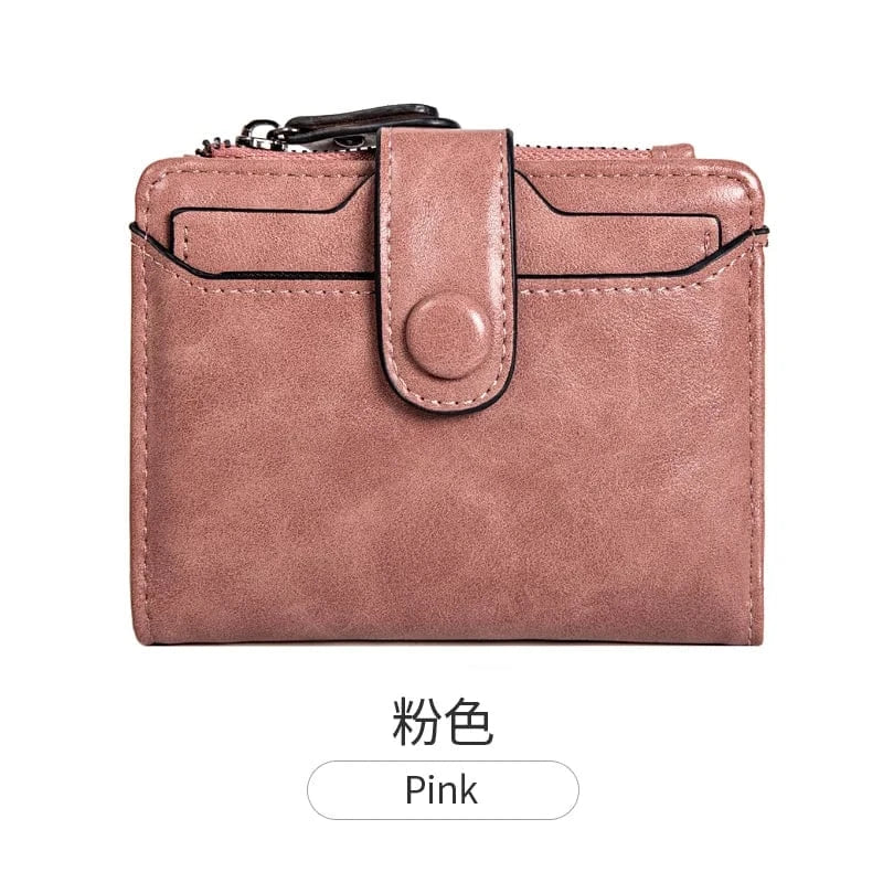 Pink MIYIN 2024 New wallets for women fashionable Short ladies purse Retro Removable card slot coin purse carteras wallet women