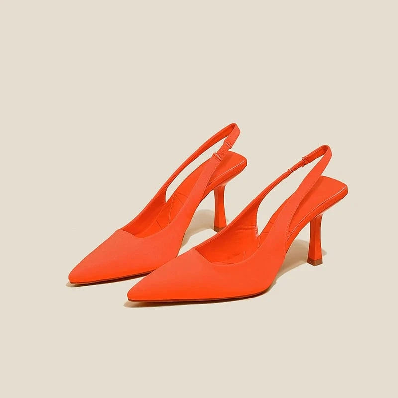 Plus Size 35~43 Designer Sandals Brand High Heels Pointed Toe Stiletto Banquet Wedding Summer Ladies Shoes Women Pumps