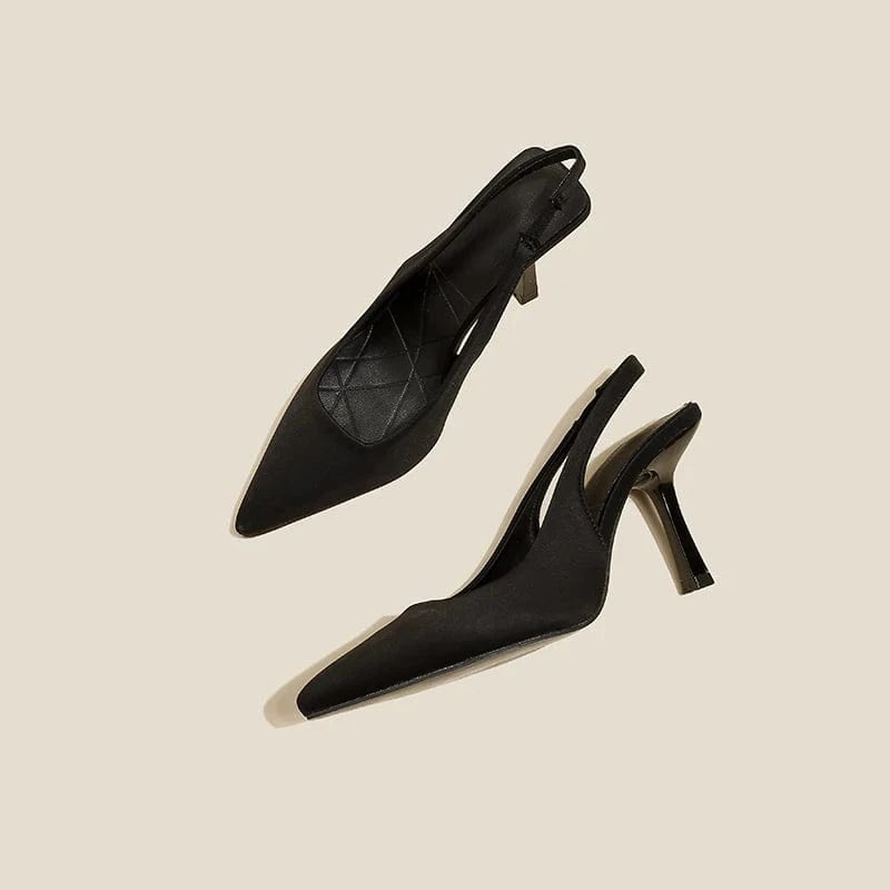 Plus Size 35~43 Designer Sandals Brand High Heels Pointed Toe Stiletto Banquet Wedding Summer Ladies Shoes Women Pumps
