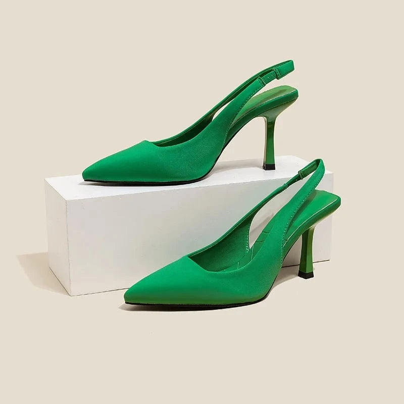 Plus Size 35~43 Designer Sandals Brand High Heels Pointed Toe Stiletto Banquet Wedding Summer Ladies Shoes Women Pumps