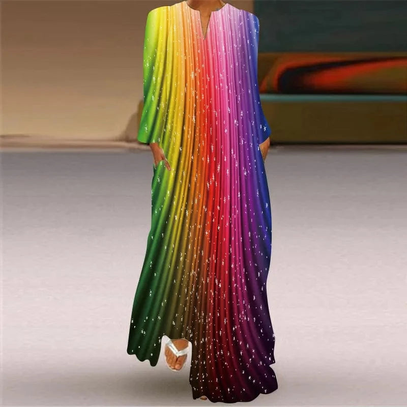 Plus Size 5XL NEW arrivals 2024 Human Face Printed Ladies Elegant Party Retro Long Dress Summer Fashion Casual African Dresses