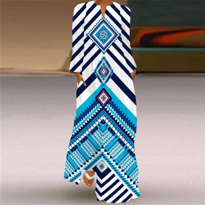 Plus Size 5XL NEW arrivals 2024 Human Face Printed Ladies Elegant Party Retro Long Dress Summer Fashion Casual African Dresses