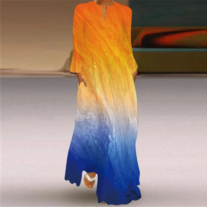 Plus Size 5XL NEW arrivals 2024 Human Face Printed Ladies Elegant Party Retro Long Dress Summer Fashion Casual African Dresses