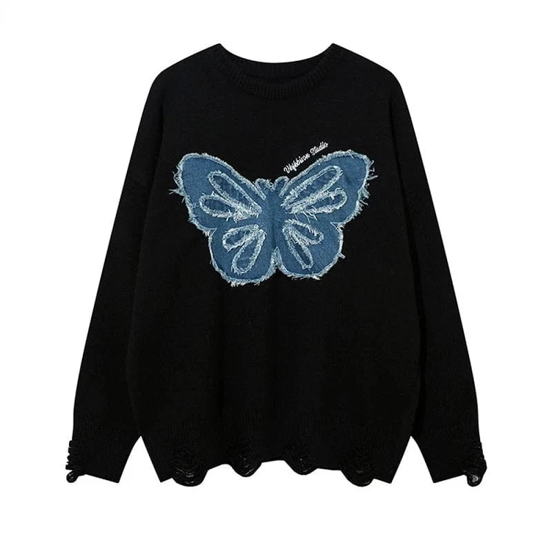 Plus Size / Black Autumn new arrival of high-quality fashion women's crew-neck long-sleeved plus size cute printed knitwear