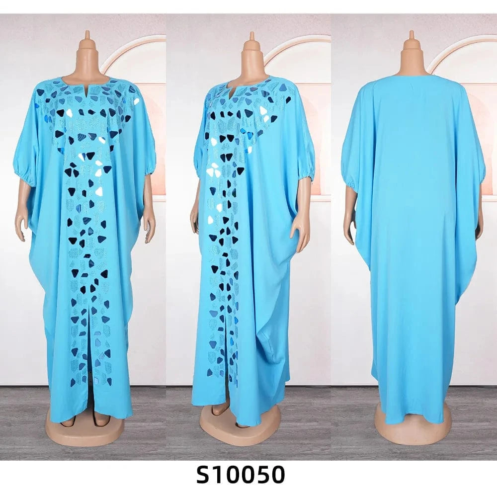 Plus Size Kaftan Dress for Women – Rhinestone Boubou