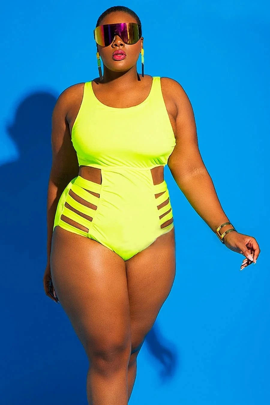 Plus Size Women's One Piece Swimsuit New Sexy Swimsuits for Lady