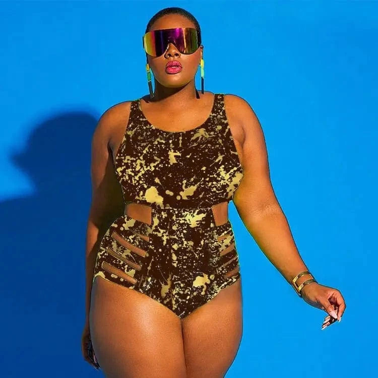 Plus Size Women's One Piece Swimsuit New Sexy Swimsuits for Lady