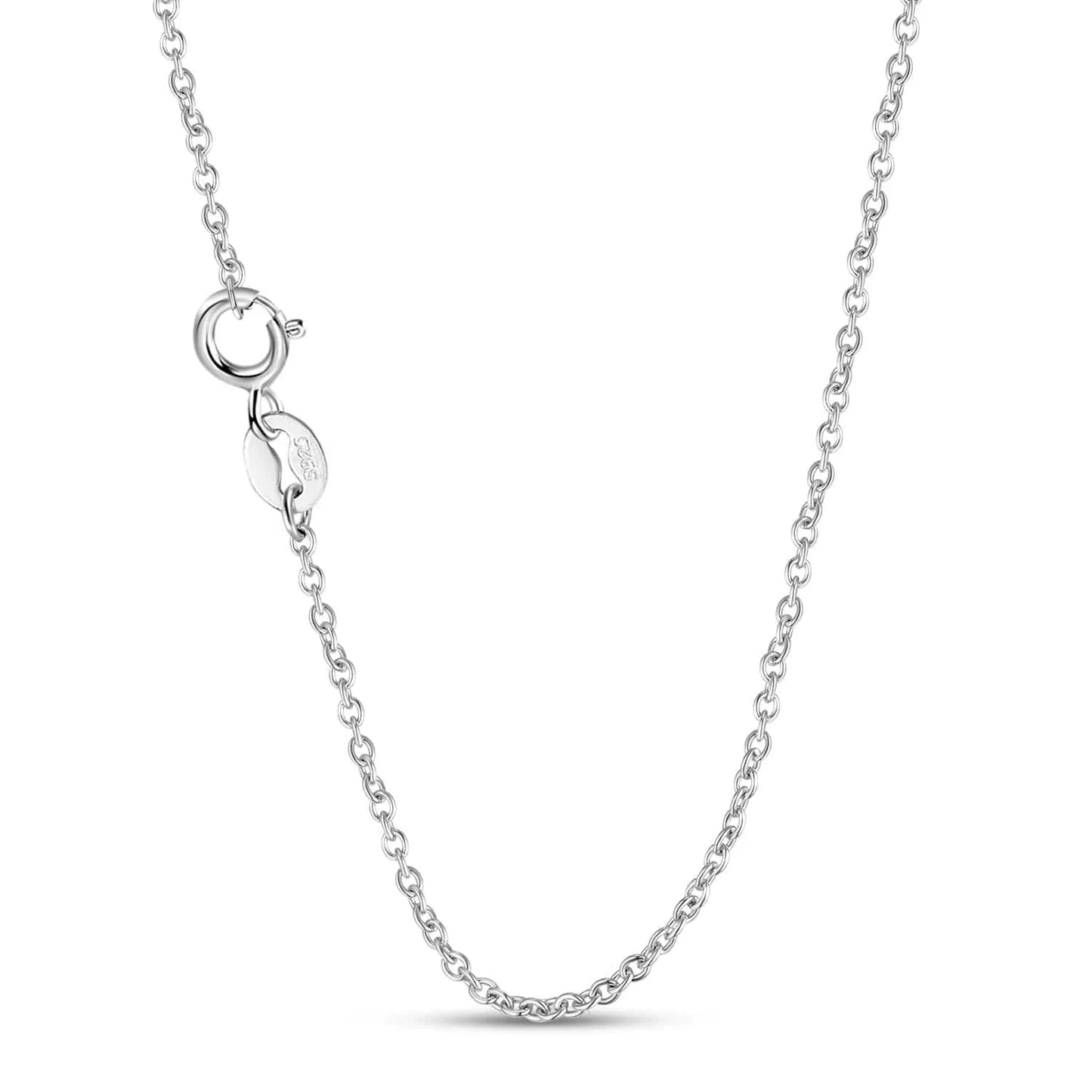 PNC0000-1 Blue Crystal Seashells Pendant Necklaces Jewelry Authentic 925 Sterling Silver for Fashion Women Necklace Jewelry Fine Accessory