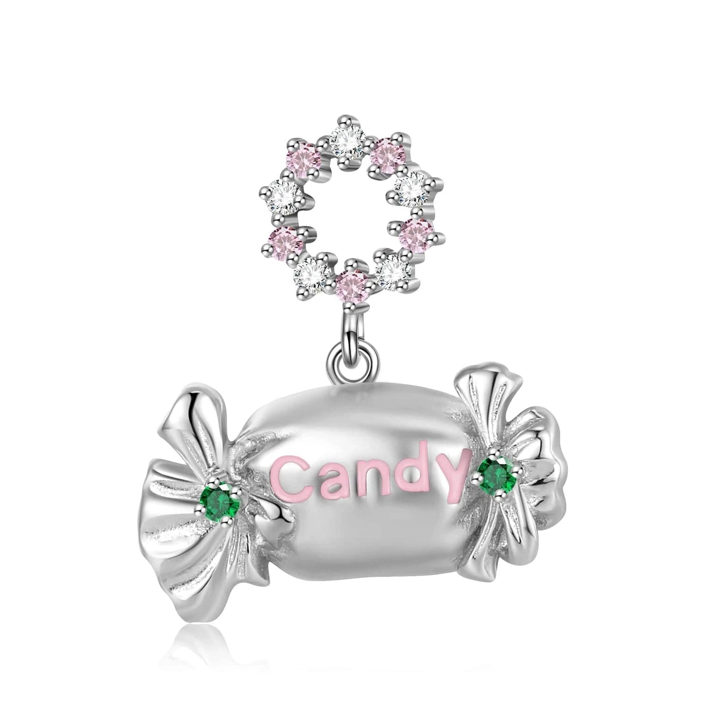 PNC0206 Snowflake Candy Sweet Cake Pendant for Necklace 925 Sterling Silver Fashion Pendant for Women Necklaces Jewelry Christmas Gift