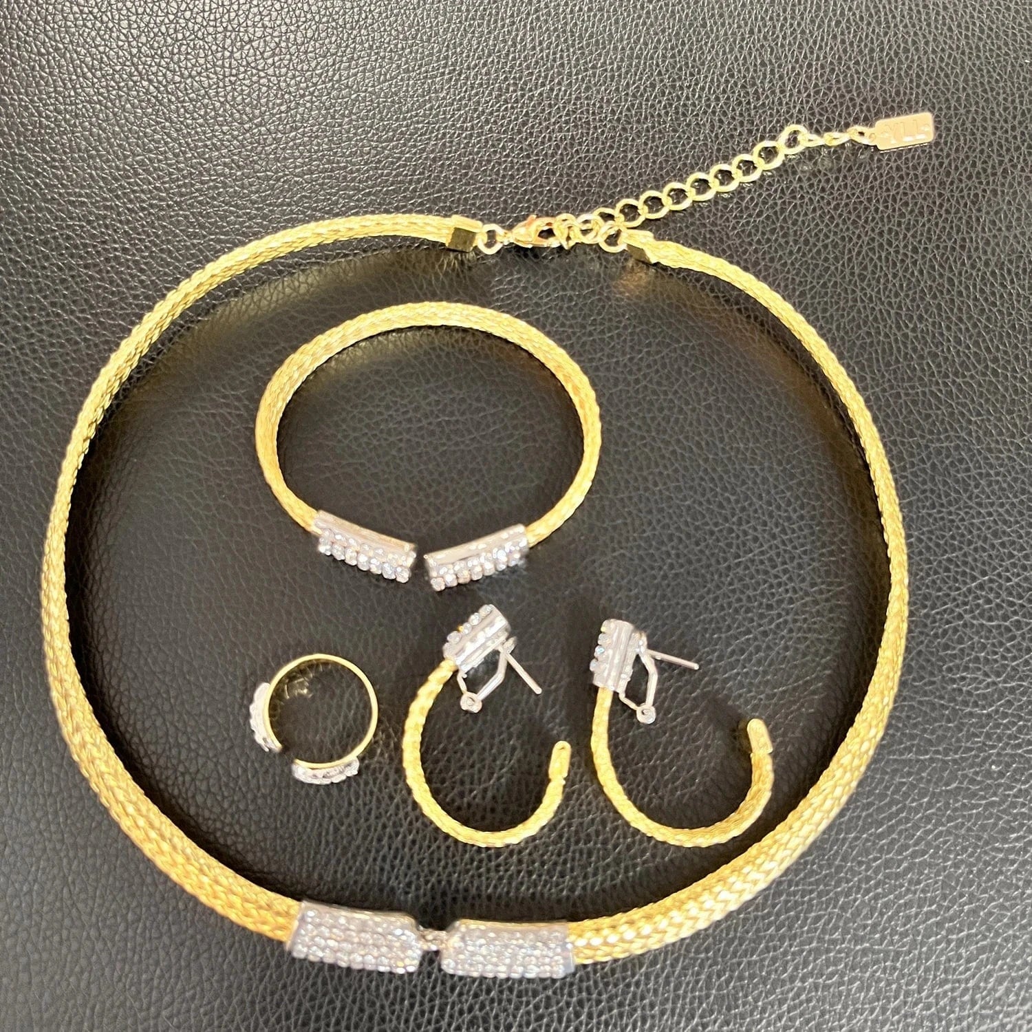 Popular Fashion Gold Plated Copper Dubai Brazilian Jewelry Set Latest Wedding Bridal Party Gift Birthday Factory Jewels