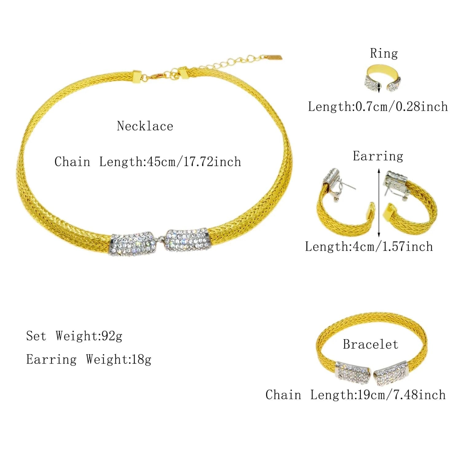 Popular Fashion Gold Plated Copper Dubai Brazilian Jewelry Set Latest Wedding Bridal Party Gift Birthday Factory Jewels