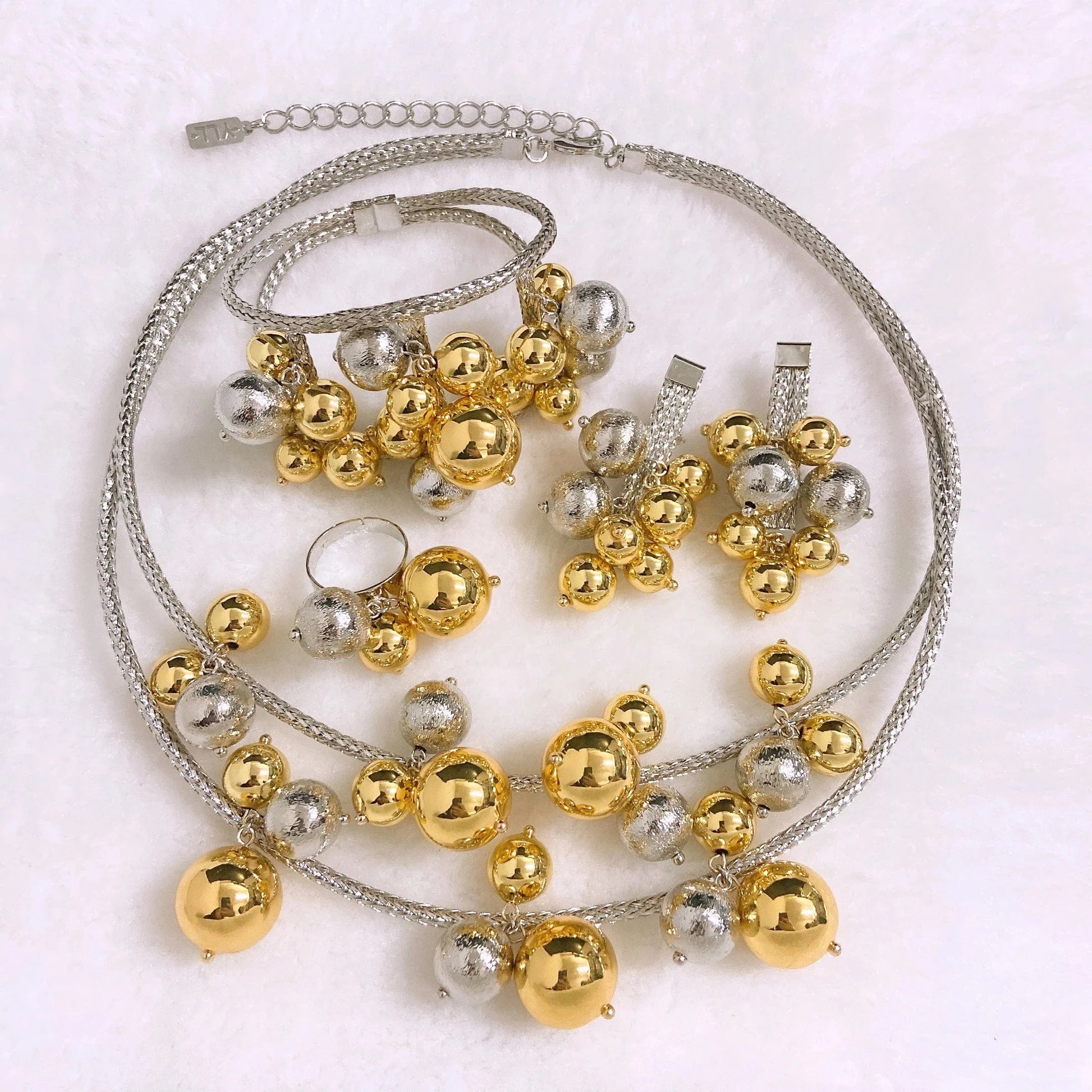 Popular Fashion Gold Plated Copper Dubai Brazilian Jewelry Set Latest Wedding Bridal Party Gift Birthday Factory Jewels