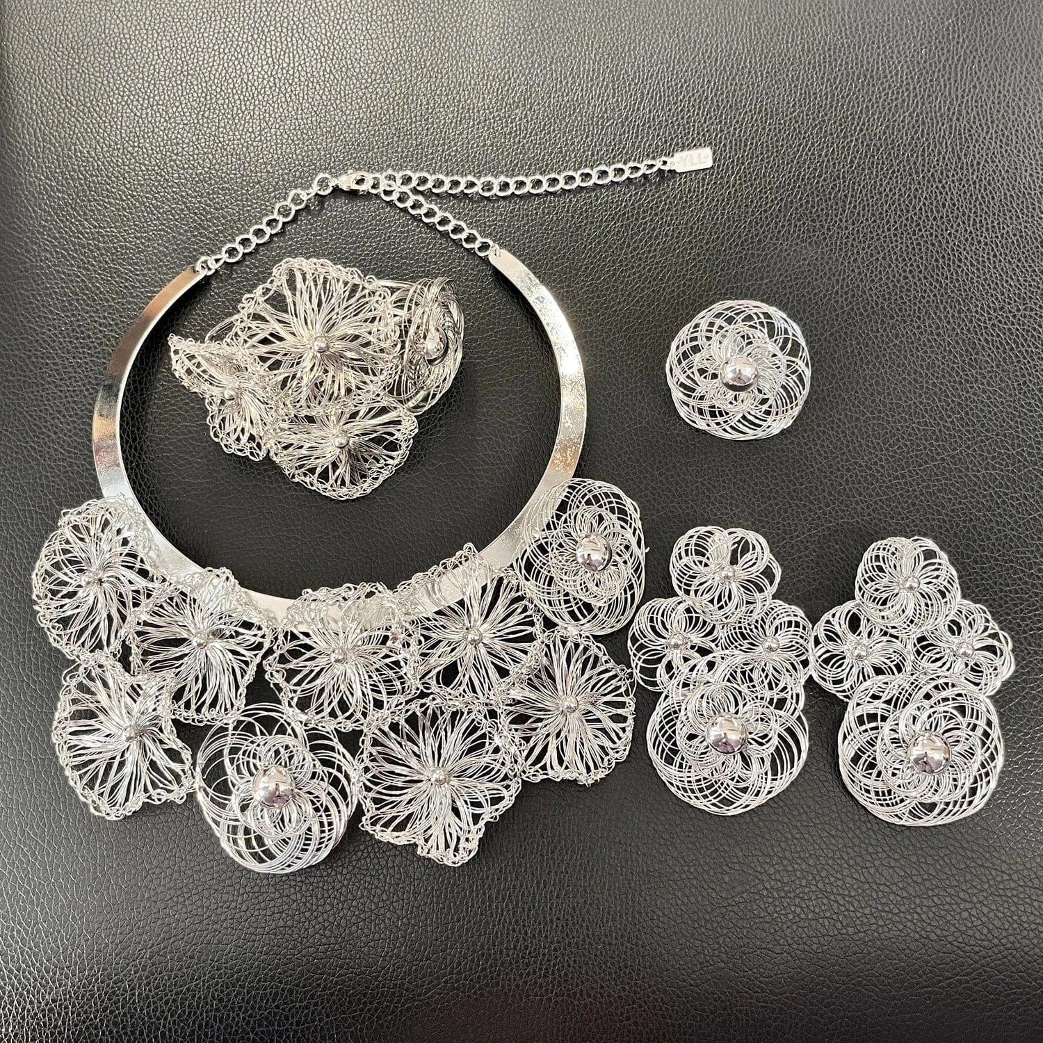 Popular Fashion Gold Plated Copper Dubai Brazilian Jewelry Set Latest Wedding Bridal Party Gift Birthday Factory Jewels