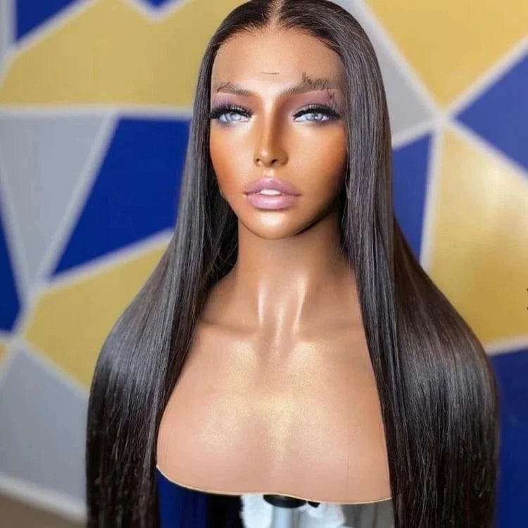 Pre Plucked 100% Raw Unprocessed Glueless Brazilian Virgin Hair Wig 12A Full Lace Hd Human Hair Wig