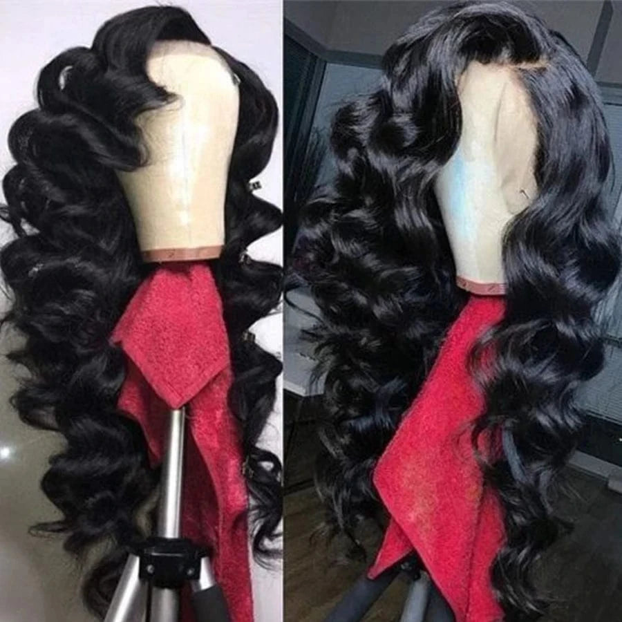 pre plucked cuticle aligned brazilian human hair pink transparent lace front wig, 150%density water wave 360 lace frontal wig