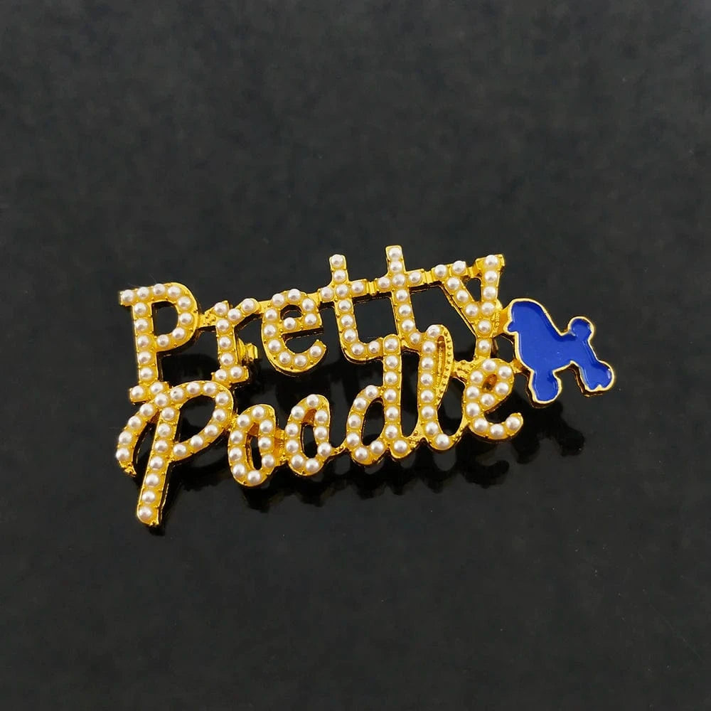 Pretty Girl Greek sorority university society letter college society crystal brooches Personalized gift Brooch Lapel Pin