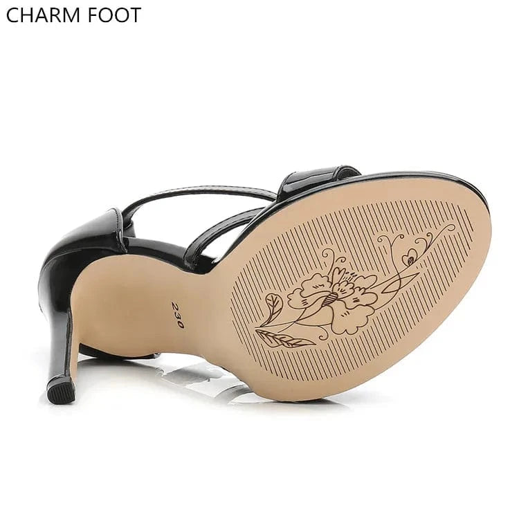 private label summer black classy for woman high heels sandals