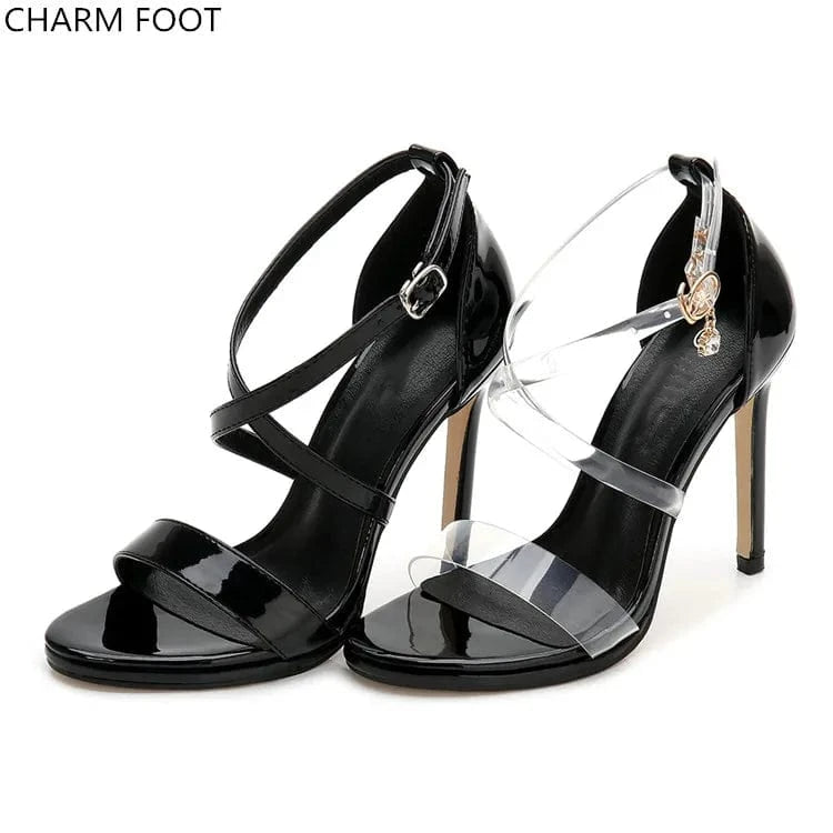 private label summer black classy for woman high heels sandals