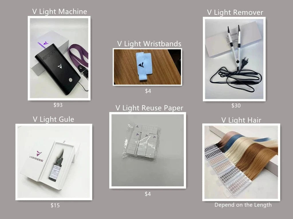 Professional Ultrasonic fast V-light hair extension tools for hot melt glue sticks tape hair extensions tools
