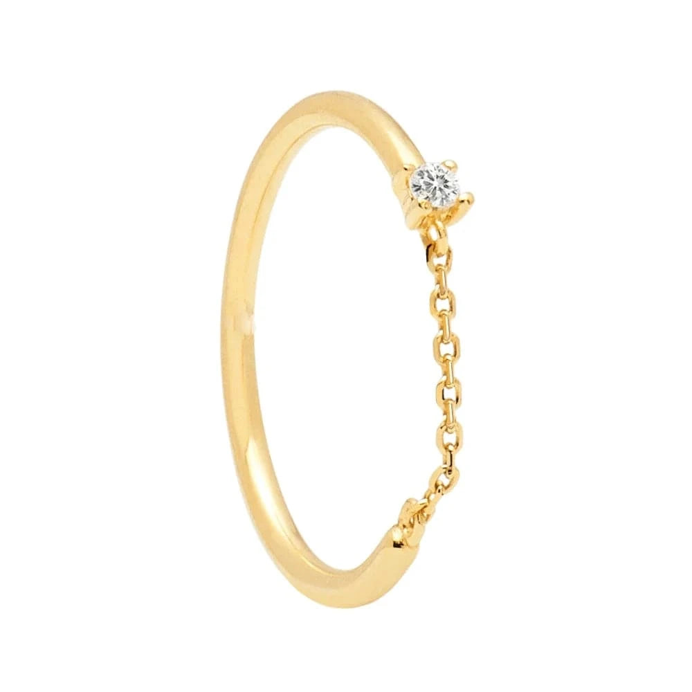 Promotion One CZ Tiny Band Ring with Gold Filled Real 925 Sterling Silver Stackable Mini Finger Rings For Women Girls