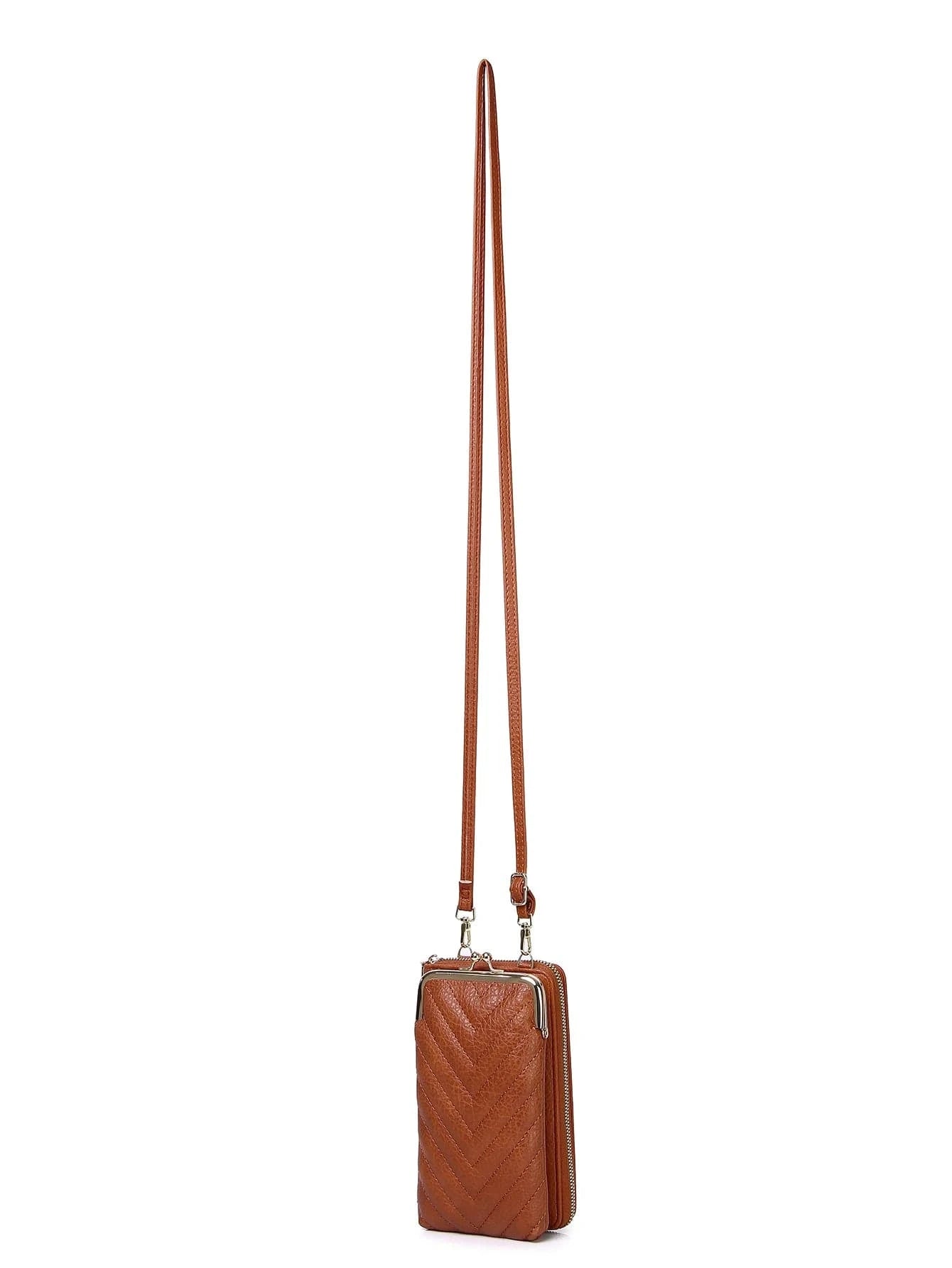 PU Leather Shoulder Messenger Cell Phone Bag Small Card Holder Crossbody Wallet Clutch Bag for women