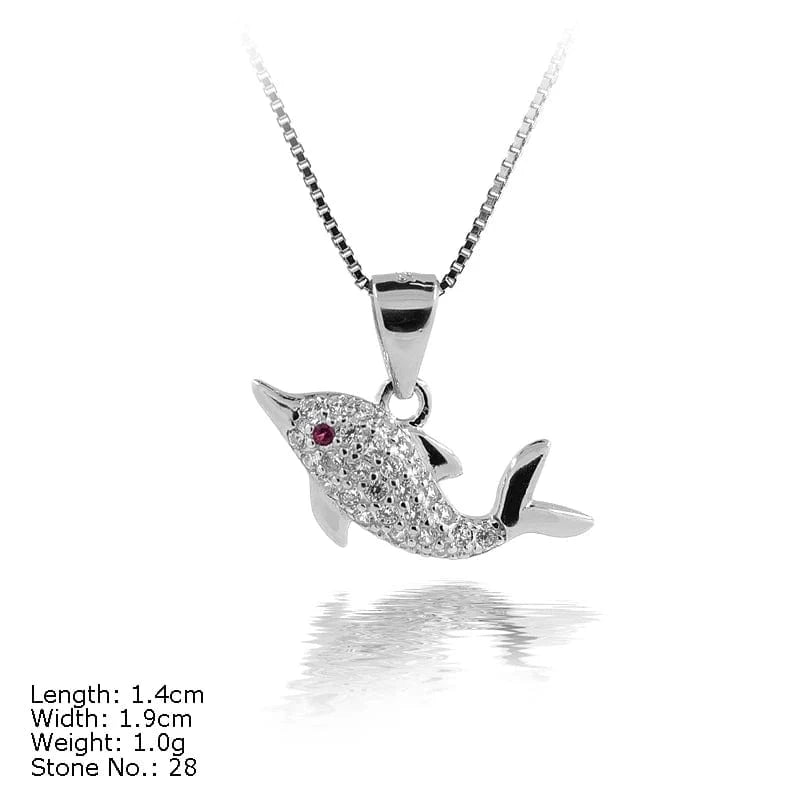 PZA2-148 Kids Pendant Animal Collection Seahorse Necklace Pendant 925 Silver Sterling Jewelry