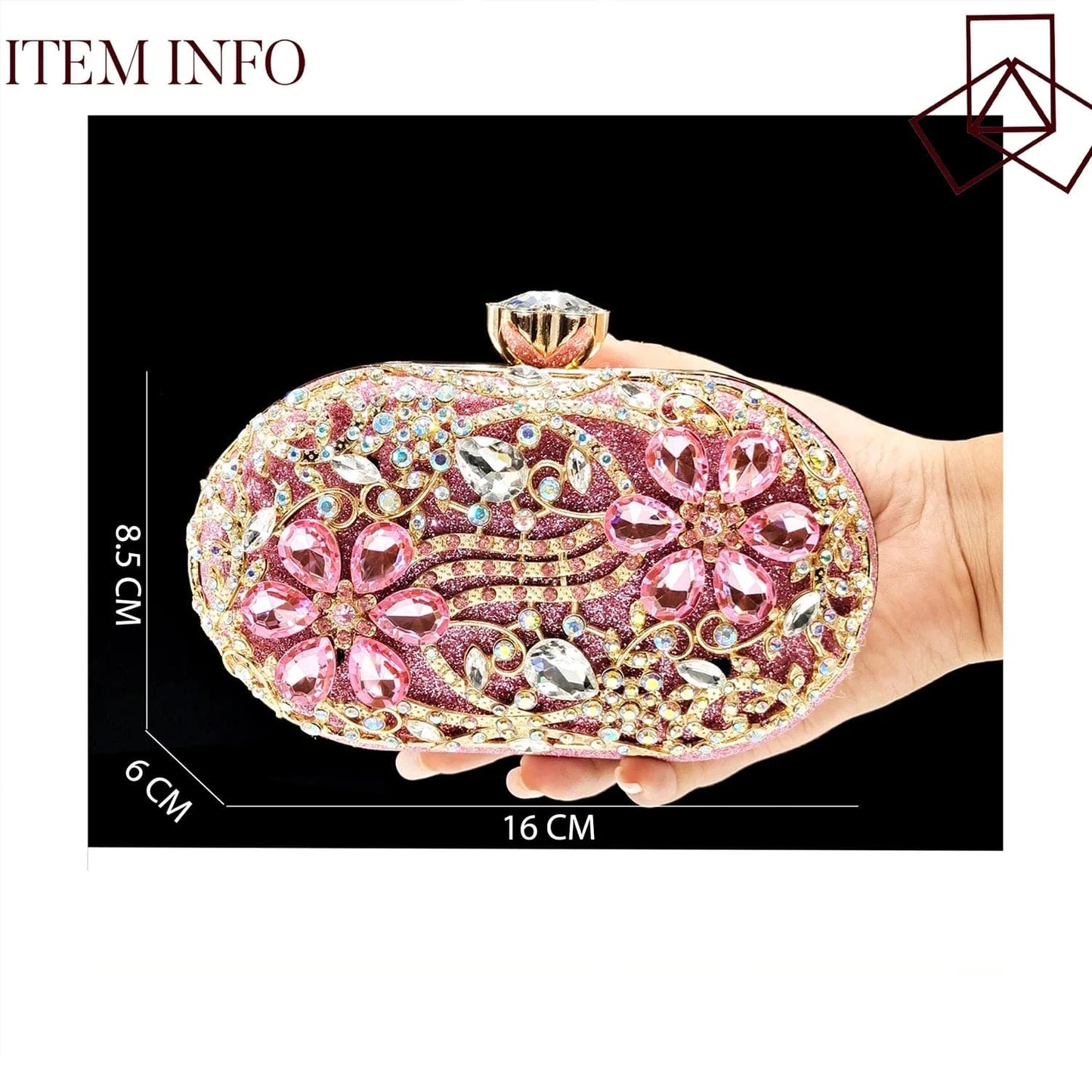 QSGFC New Design Specials Italian Women Heels Shoes and Bag in Pink Color Comfortable Heels With Rhinestone for Part