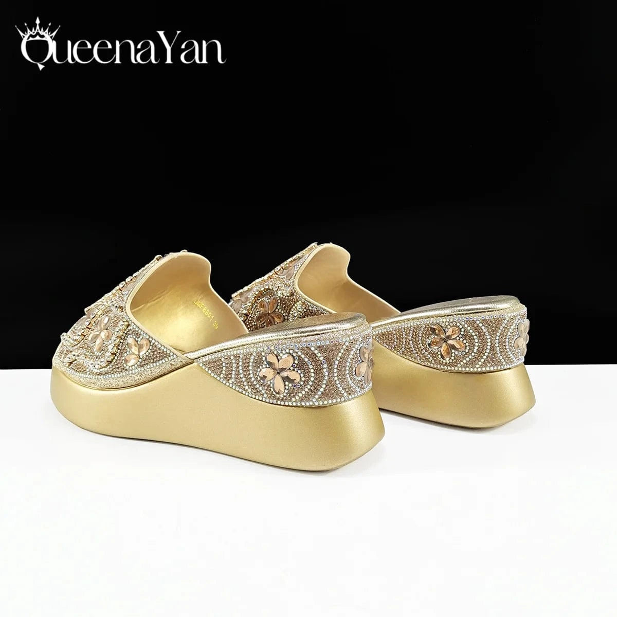 Queena Yan High Quality 2025 Newst Hot Selling Open Toe Slingback Sandals with Bag Set in Green Color For Women Wedding Party