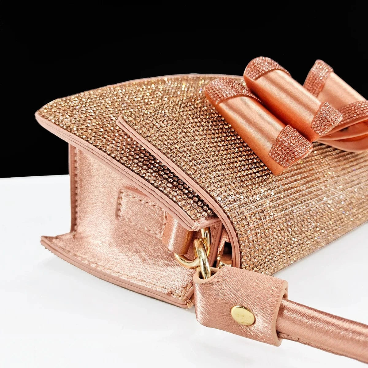 Queena Yan latest Italian women's shoes and accessories bag rhinestone butterfly decoration elegant pointed toe wedding bridal