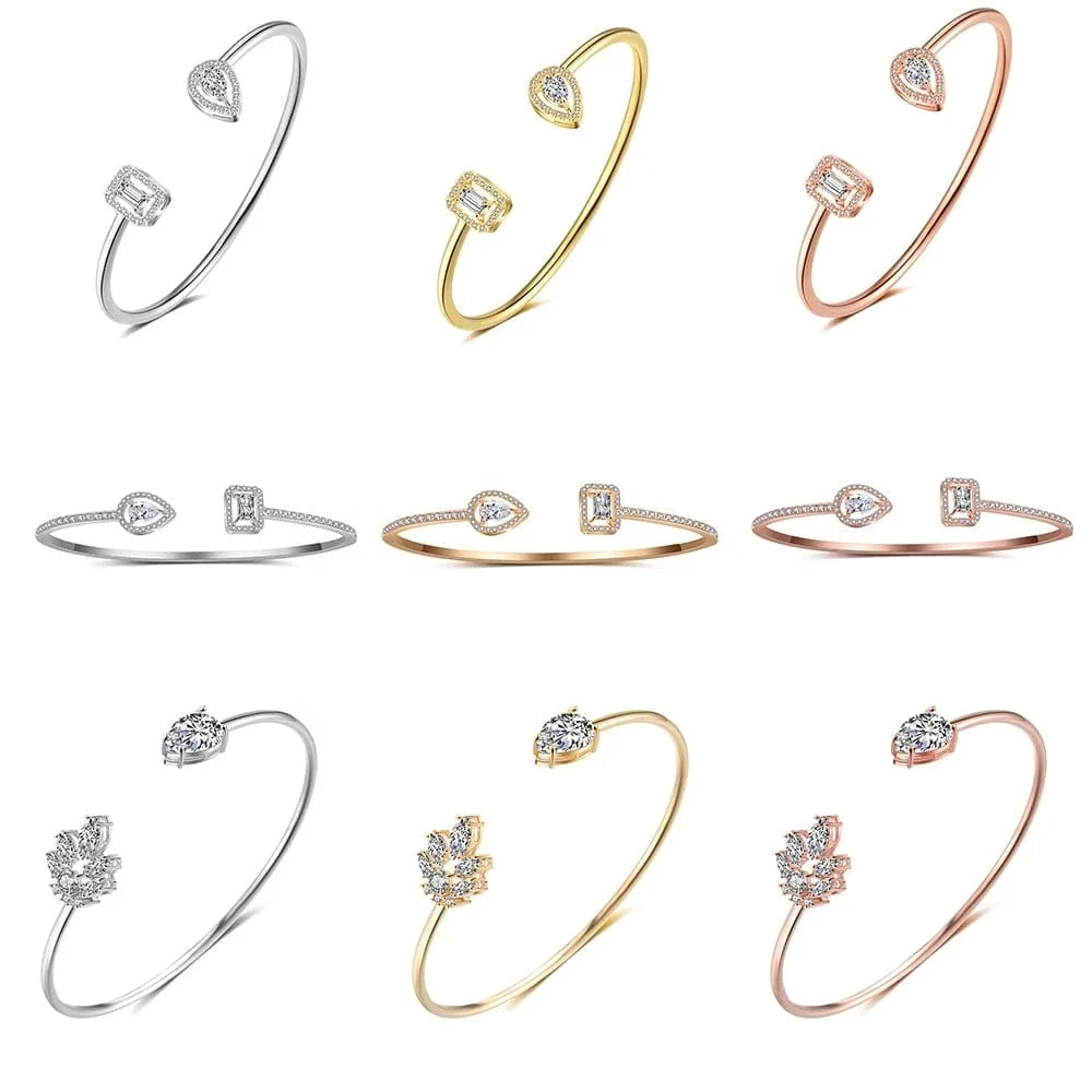 RAKOL BP2154 luxury dubai Indian ice out cubic zirconia bridal bracelets & bangles Girls bridal bangle bracelet women