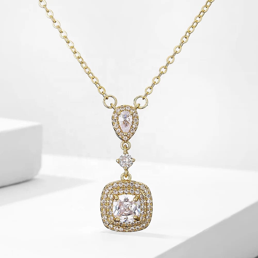 RAKOL NP2245 2022 New women's Minimalist necklace jewelry heart pendant necklace for women crystal necklace pendant