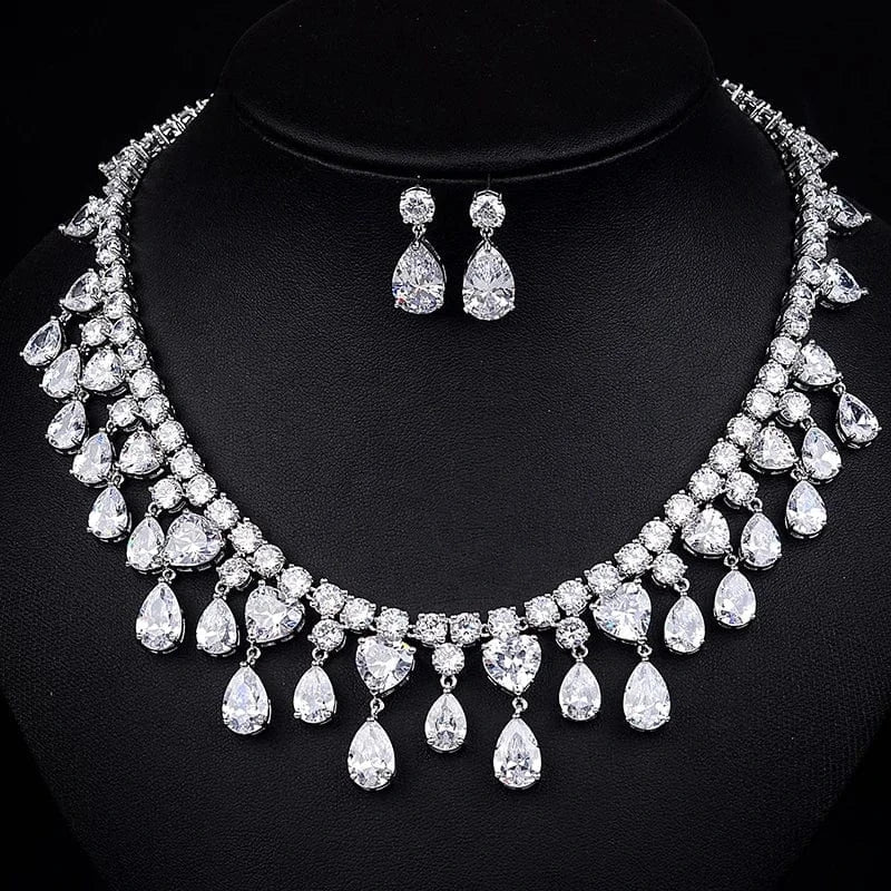 RAKOL SP168 Indian Jewelry Set 18k Gold Plated Zirconia Jewelry Set 925 Sterling Silver Luxury Wedding Jewelry sets For women