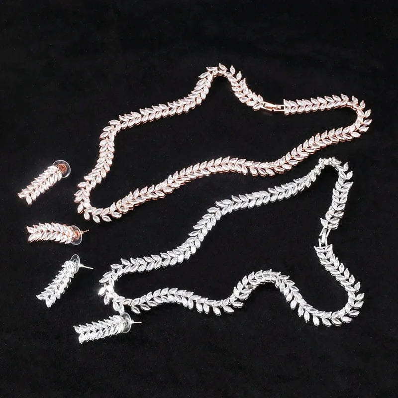 RAKOL SP427 Luxury silver color zircon crystal bridal women wedding jewelry set