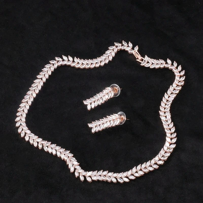 RAKOL SP427 Luxury silver color zircon crystal bridal women wedding jewelry set