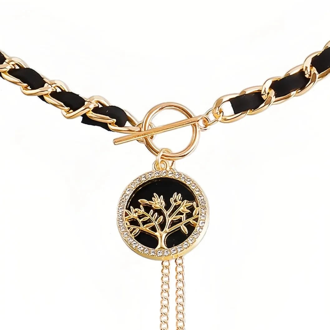 Random Sexy Wrapped Velvet Chain Black Heart-shaped Gold Butterfly Necklace for Women Girls Collarbone Chain Tassel Collar Bulk