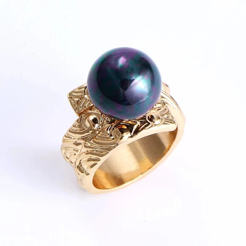 Random size/ style / GJZ270 Komi Hawaiian Rings Pearl personalized Style Rings Gold Plated hawaiian jewelry wholesale