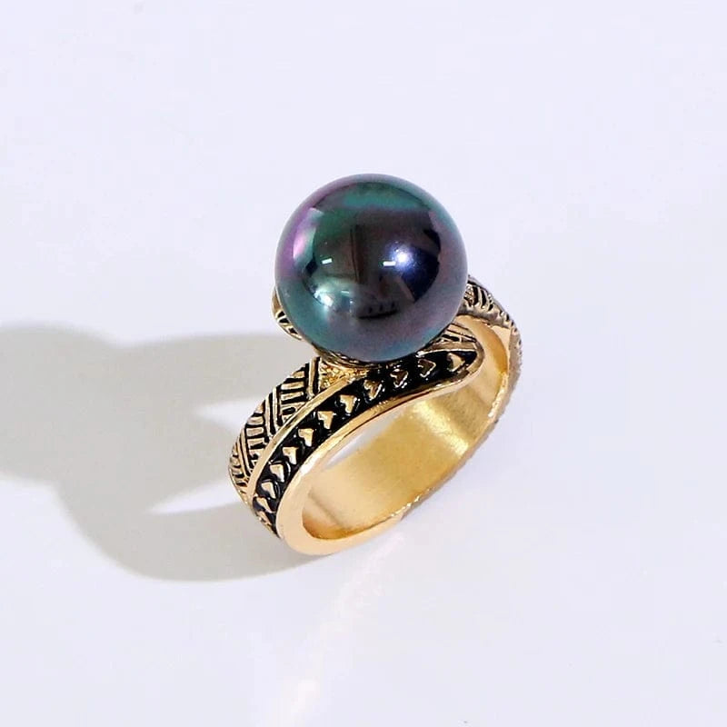 Random size/ style / GJZ303 Komi Hawaiian Rings Pearl personalized Style Rings Gold Plated hawaiian jewelry wholesale