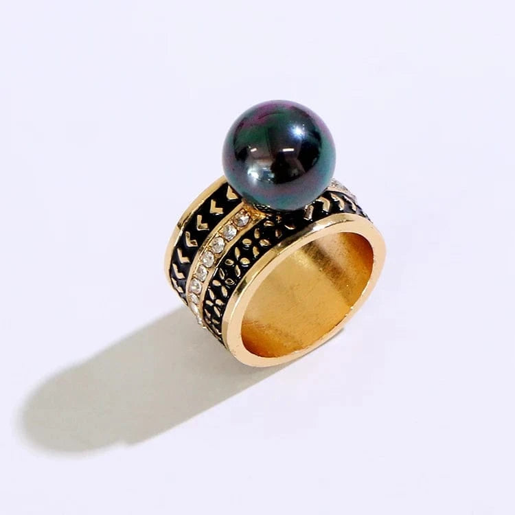 Random size/ style / GJZ305 Komi Hawaiian Rings Pearl personalized Style Rings Gold Plated hawaiian jewelry wholesale