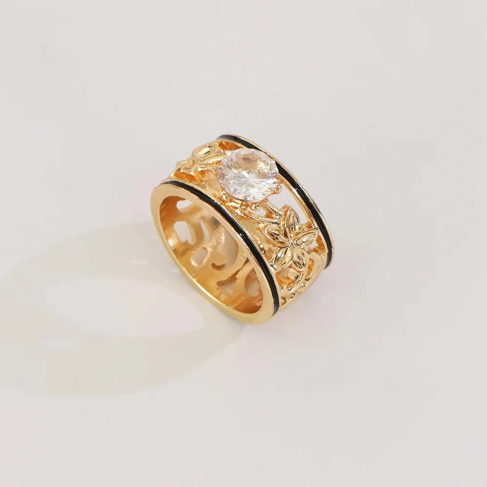 Random size/ style / GJZ354 Komi Hawaiian Rings Pearl personalized Style Rings Gold Plated hawaiian jewelry wholesale
