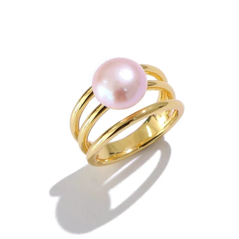 Random size/ style / GJZ632 Komi Hawaiian Rings Pearl personalized Style Rings Gold Plated hawaiian jewelry wholesale