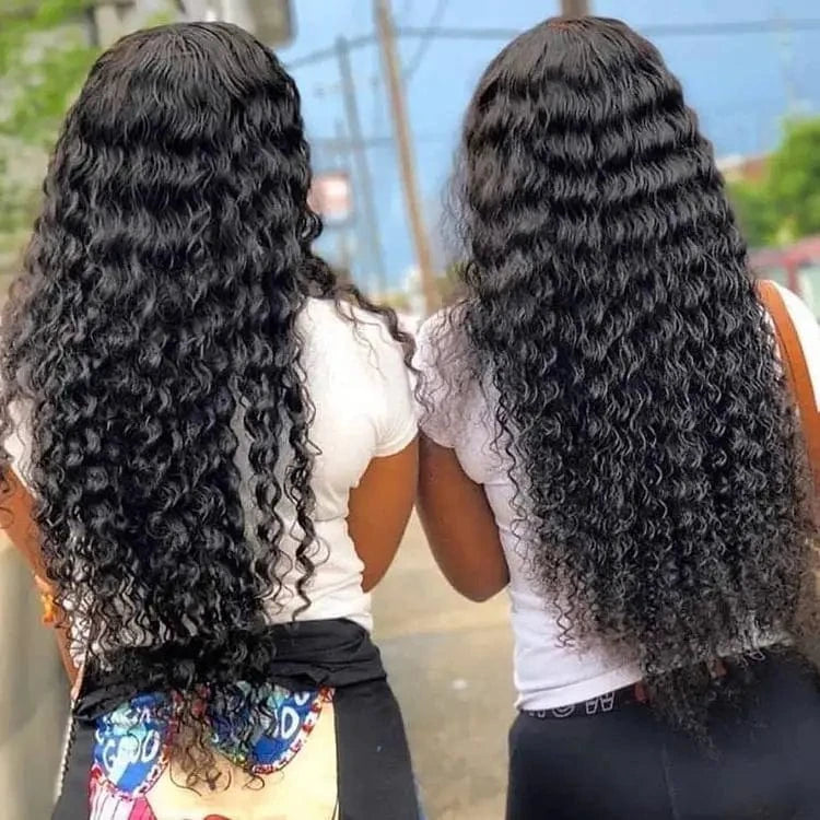 Raw Cambodian Hair Wig,200 Density 30 Inch Hd Deep Wave Lace Frontal Wig 13x4 Lace Front Human Hair Wigs with Baby Hair