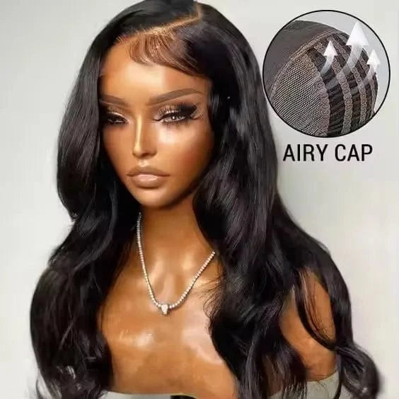 Raw Indian Hair Glueless HD Lace Body Wave Lace Closure Breathable Wig Human Hair Pre Cut Wear and Go Wigs