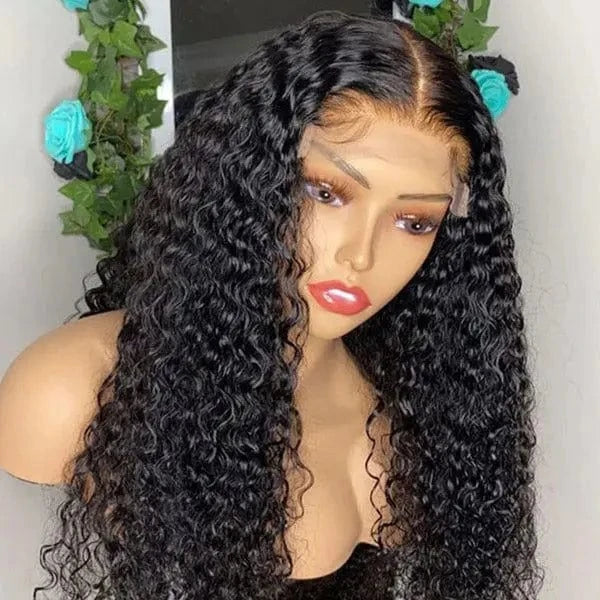 Raw Indian Loose Deep Wave Wig 40 Inch Curly Deep Wave Lace Human Hair Wig 180 Density 13x6 Deep Wave Lace Front Wig
