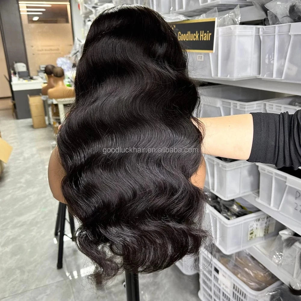 raw vietnamese glueless hd lace 5x5 closure 100% human hair wigs body wave precut preplucked