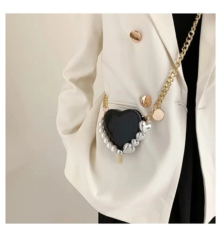 Ready to ship 2024 fashion boutique heart shape hot selling mini handbags womens bags