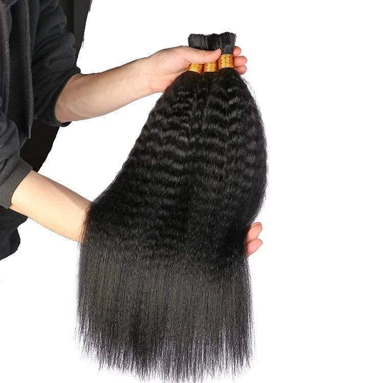 Ready to Ship Brazilian Virgin Human Hair Bulk Wet and Wavy Wholesale Factory Price for Braiding Hair