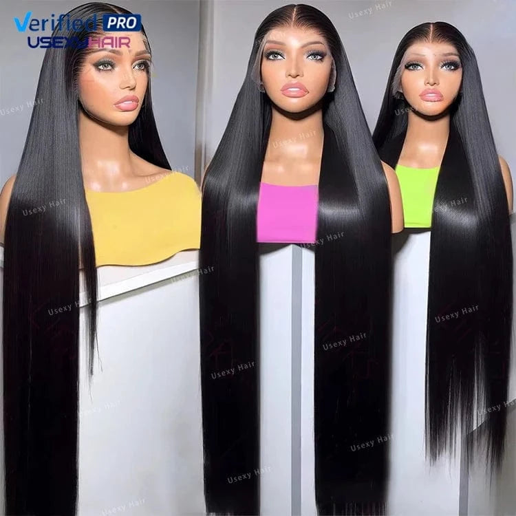 Ready to Ship Cheap Virgin Brazilian Hair Wigs Glueless Wigs Human Hair Lace Front Silky Straight Wave Human Wigs