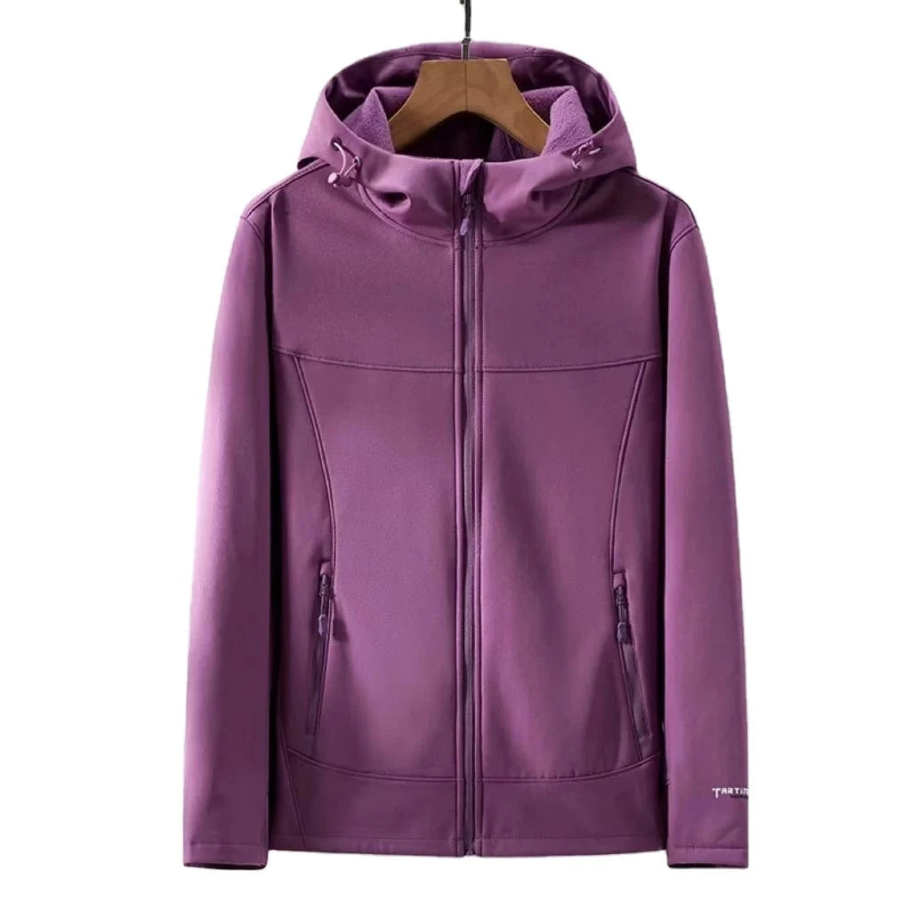 Ready to ship high quality womens  keep warm outdoor wear jackets hiking softshell jackets